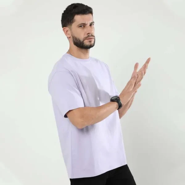 Men's Solid 240 GSM Oversized T-Shirt | Pure Cotton