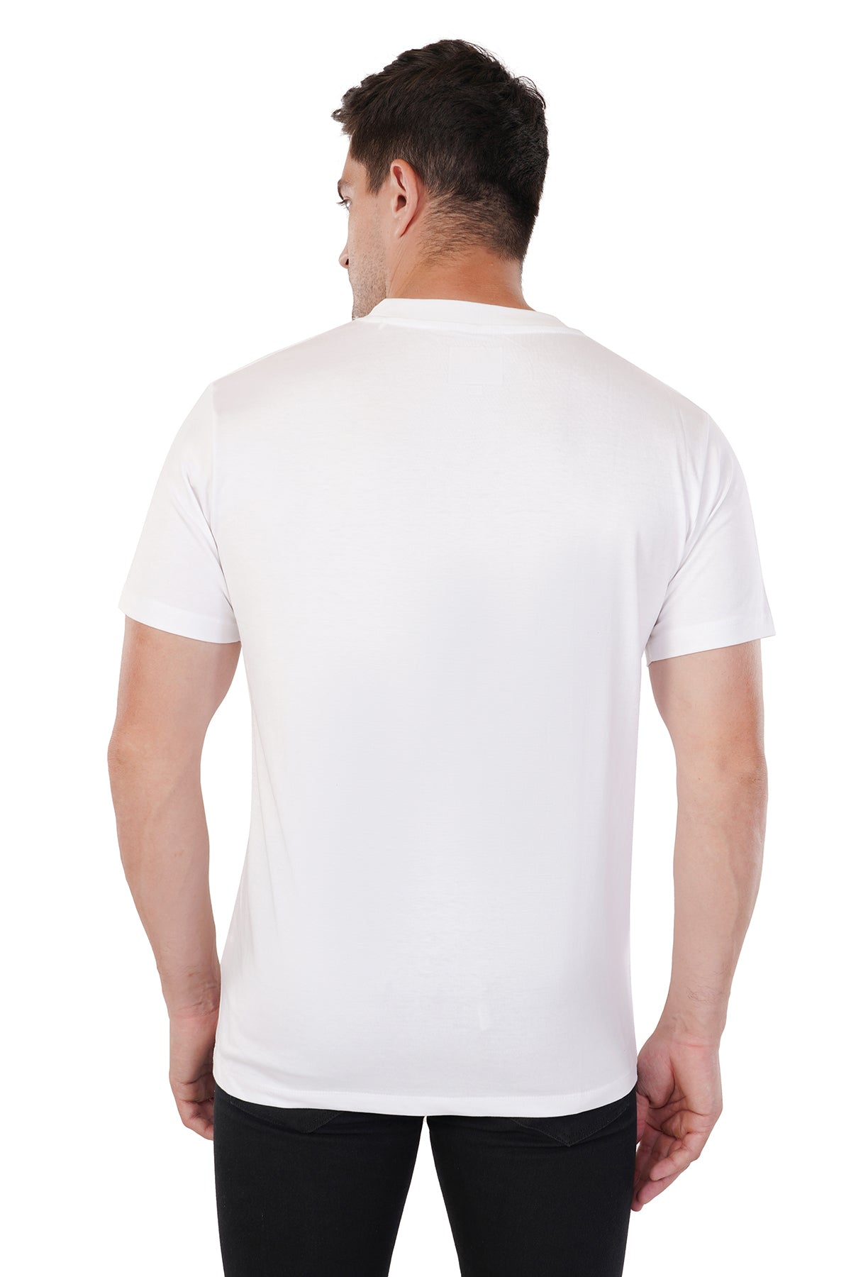 Classic White T-Shirt - 100% Cotton Ring spun Super Combed Bio Washed