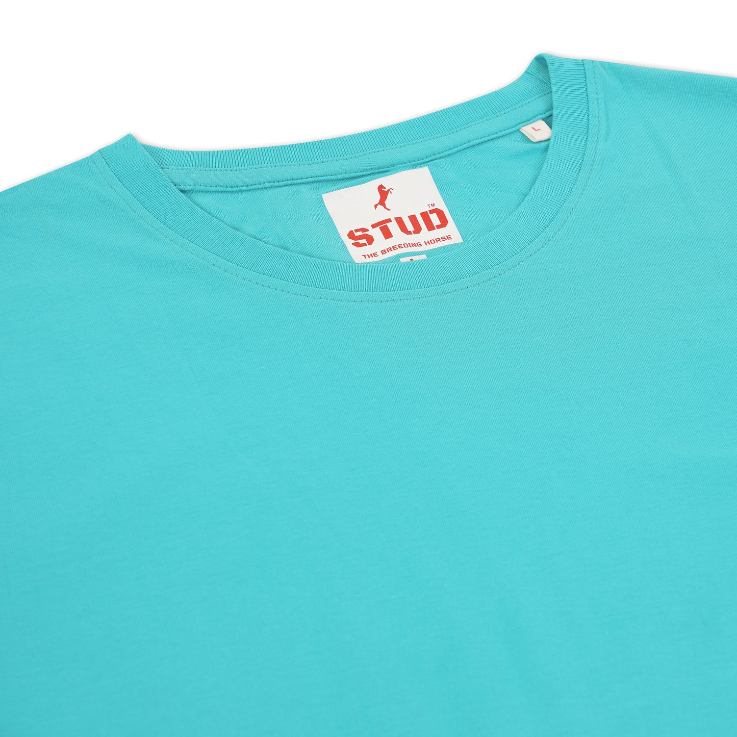 Aqua Blue 100% Cotton Ring Spun 160 GSM Super Combed Bio Washed Premium T-shirt