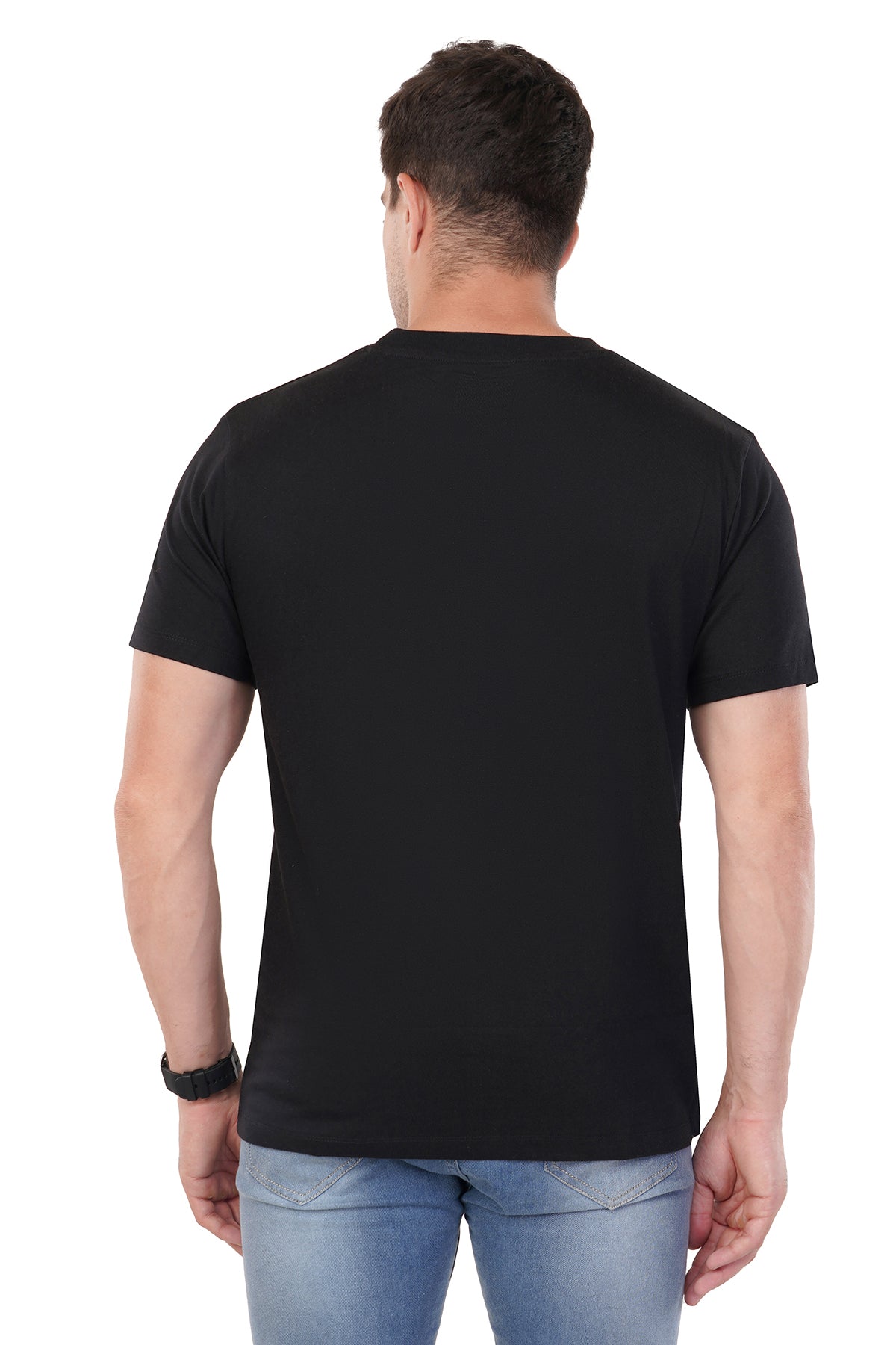 Antimicrobial Long Staple 100% Cotton Classic Black Ring Spun Super Combed T-shirt