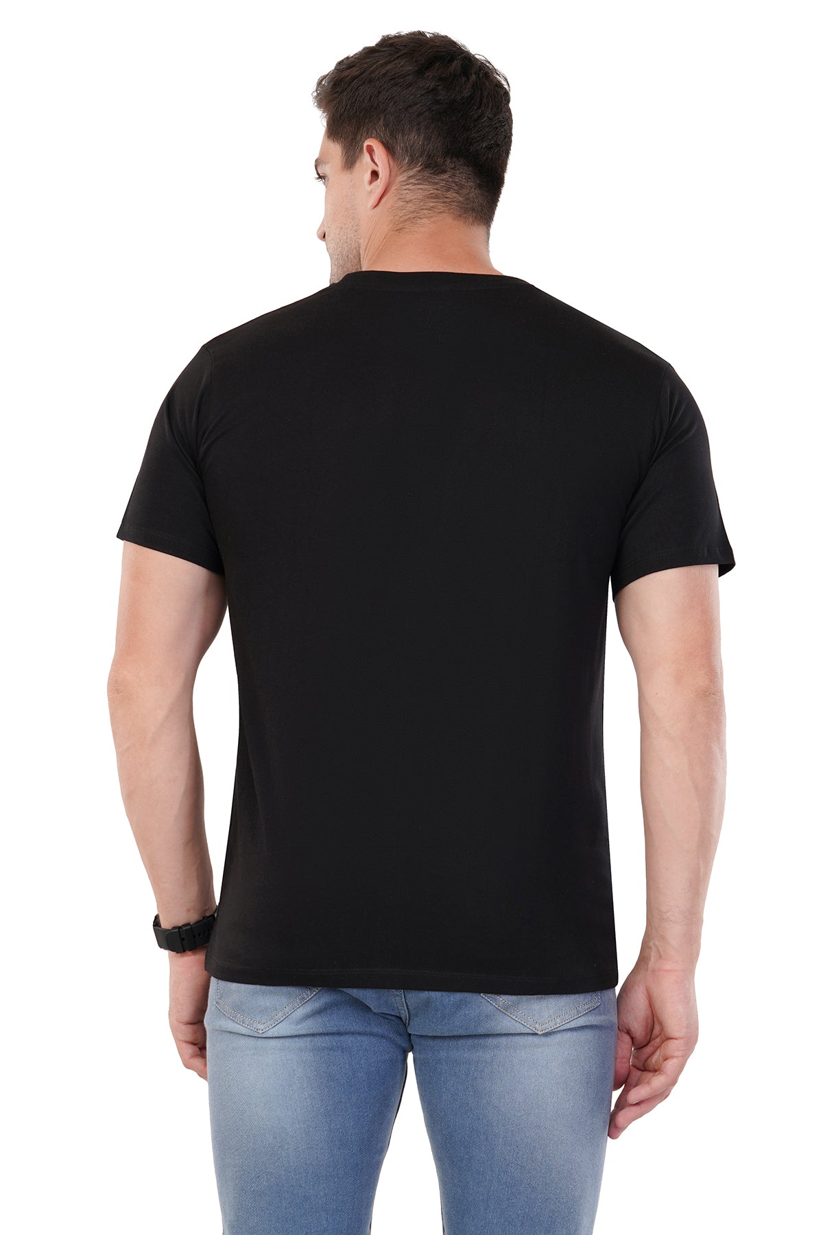 Classic Black T-shirt 100% Cotton Ring spun Super combed Premium Tshirt